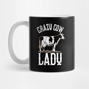 Crazy Cow Lady Her Funny Farmer Farm Cattle Cow Lovers Mug